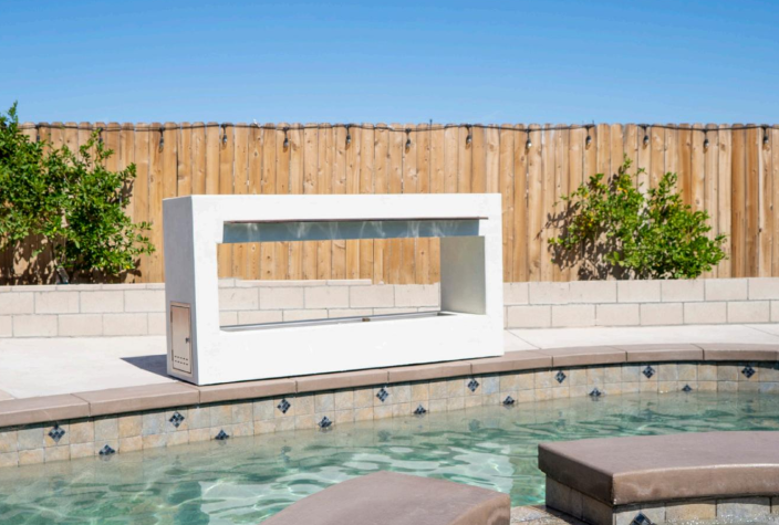 The Outdoor Plus RTF 84 Inch Williams Outdoor See Thru Gas Fireplace - Flame Sense Match Lit