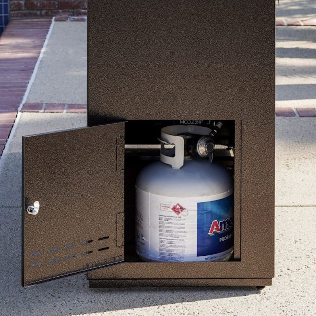 The Outdoor Plus 96 Inch Williams Outdoor Gas Fireplace with Plug and Play Electronic Ignition