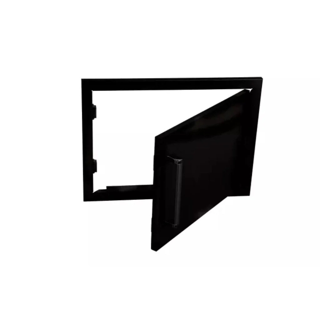 Whistler Grills 20 x 14 Inch Black Stainless Steel Horizontal Door