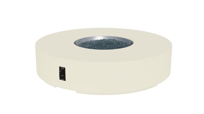 Outdoor Greatroom Company 72 Inch Round Cove Concrete Gas Fire Pit Table