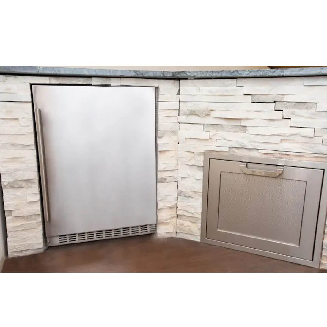 Azure 24 Inch 2.0 Solid Door Outdoor Refrigerator
