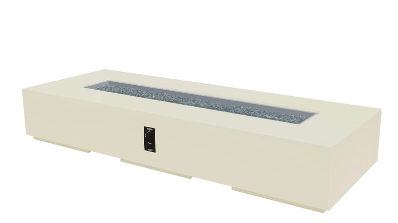 Outdoor Greatroom Company 96 Inch Cove Concrete Linear Gas Fire Pit Table