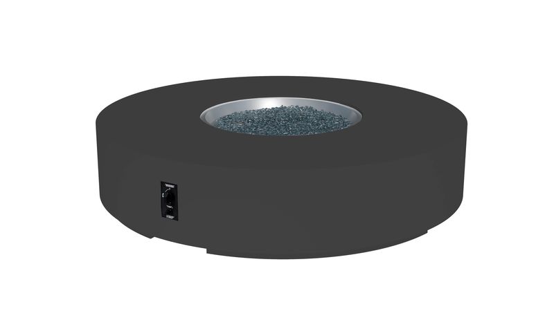 Outdoor Greatroom Company 72 Inch Round Cove Concrete Gas Fire Pit Table