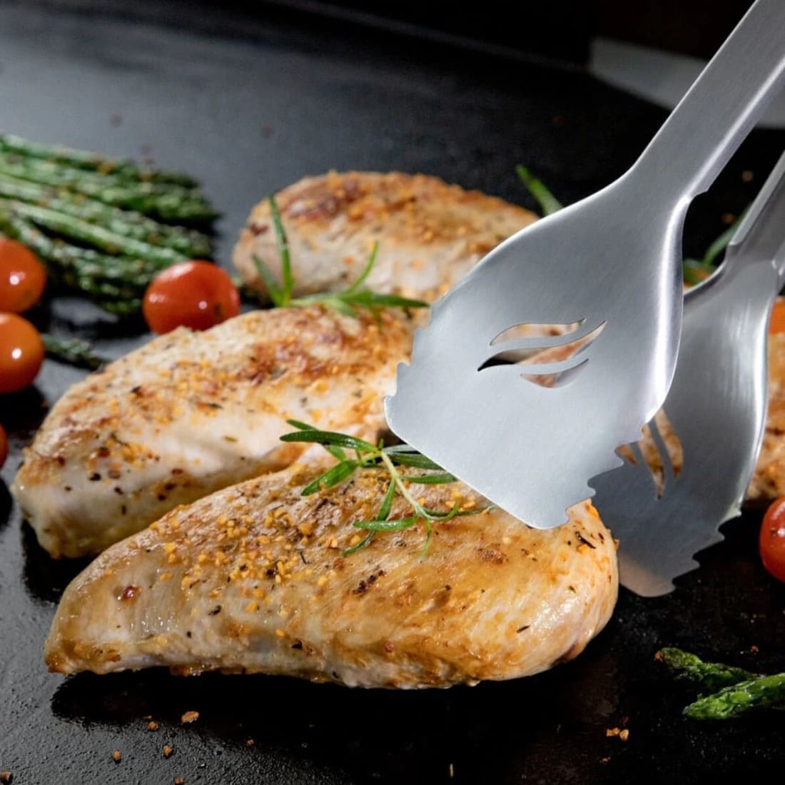 Blackstone Signature Scraper Tongs for Griddles