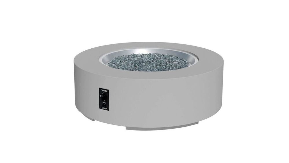 Outdoor Greatroom Company 48 Inch Round Cove Concrete Gas Fire Pit Table