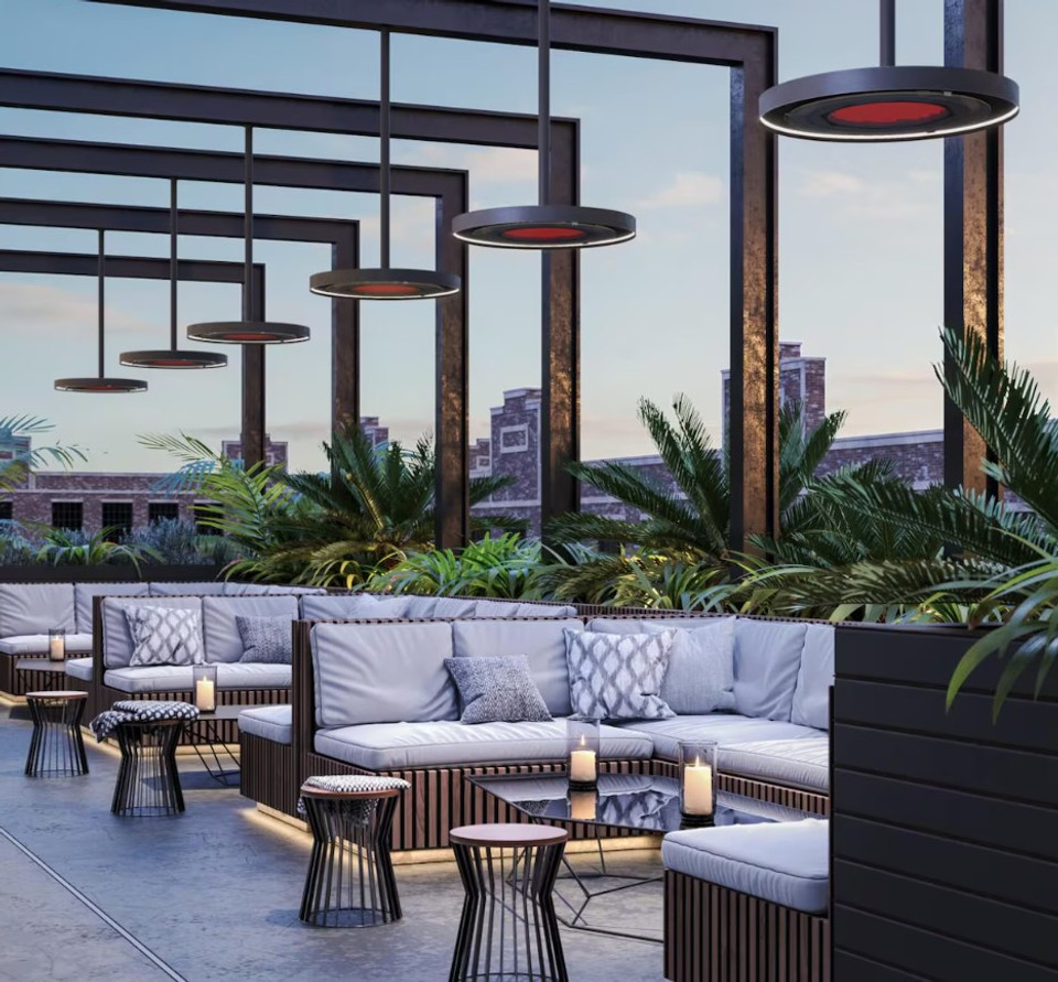 Bromic 48 Inch Eclipse Electric Straight Ceiling Pole