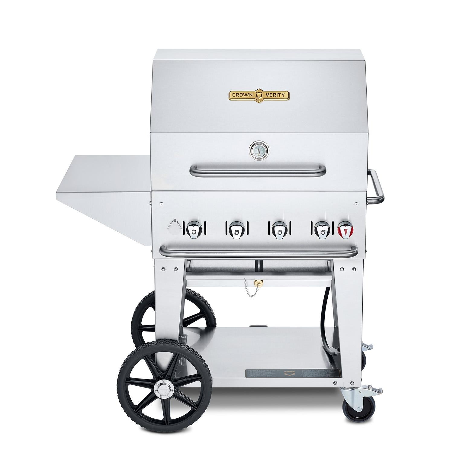 Crown Verity 36 Inch Roll-Dome Package Mobile Gas Grill