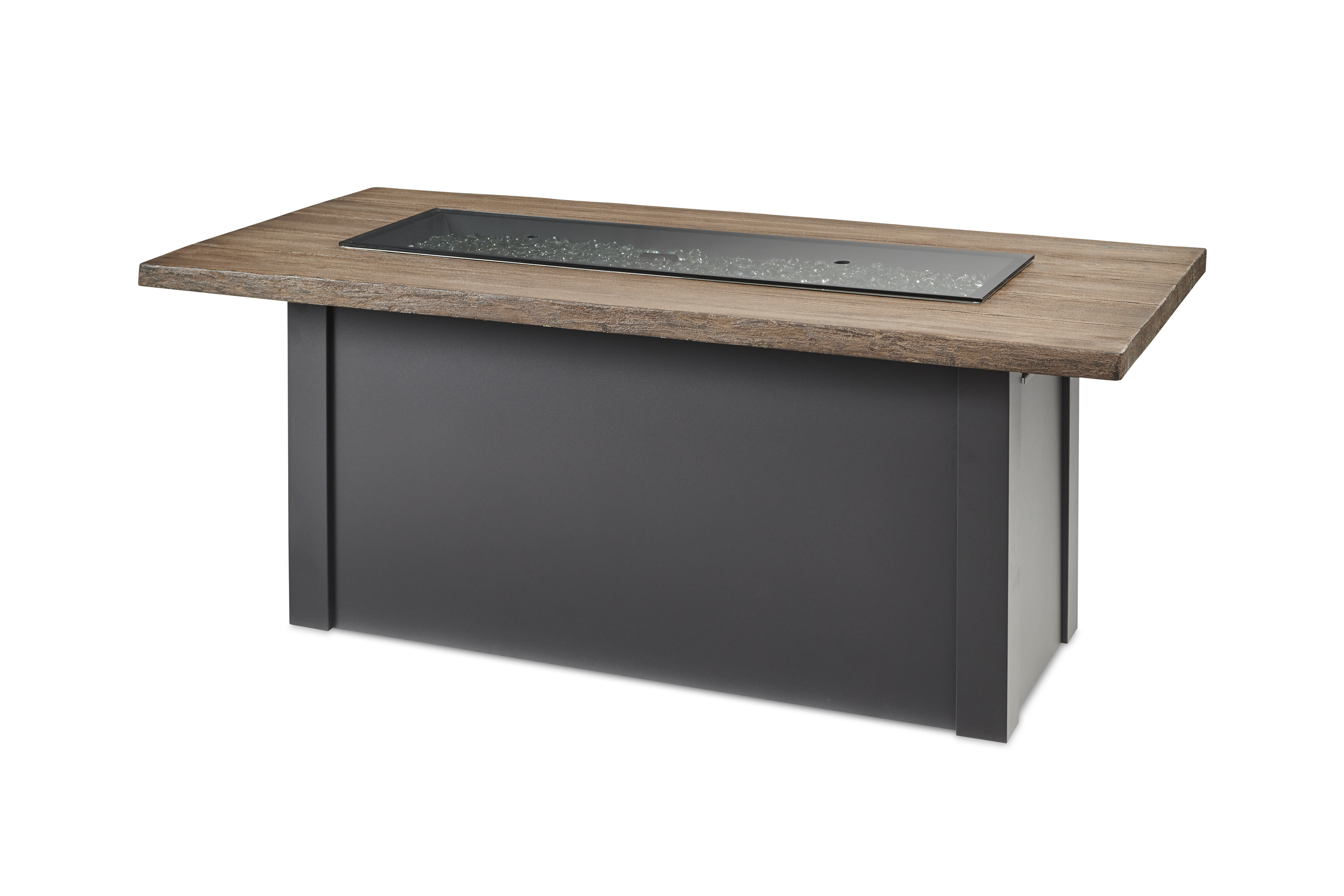 Outdoor Greatroom Company 62 Inch Havenwood Rectangular Gas Fire Pit Table