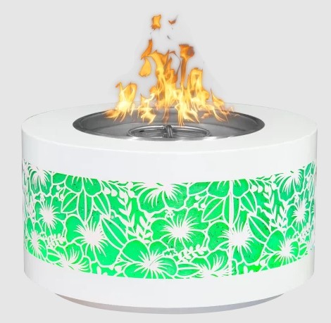 The Outdoor Plus 60 Inch Unity Series Caribbean LED Edition Gas Fire Pit - Electronic Ignition