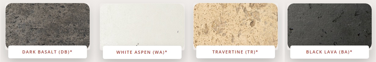 American Fyre Designs River Rectangle Gas Fire Table with Black Lava Top and Dight Basalt Base