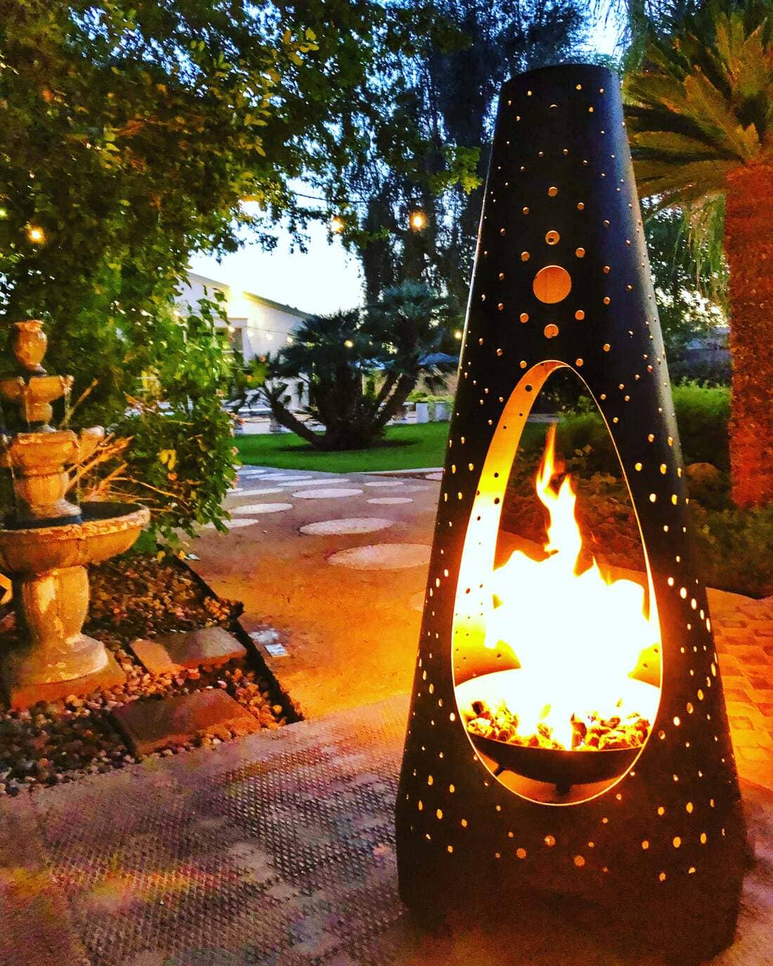 Modfire 4 Foot Tribalfire Wood Burning Chiminea