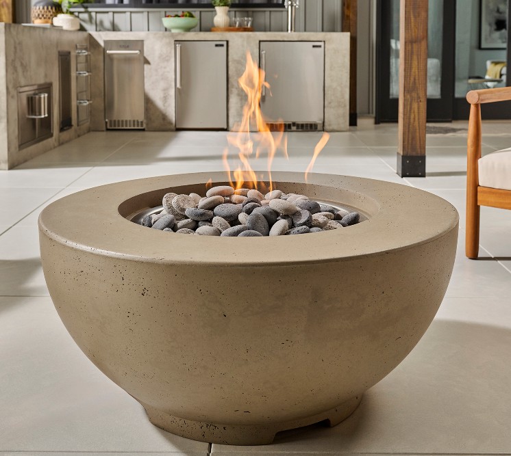American Fyre Designs 36 Inch Chat Gas Fire Bowl - Electronic Ignition
