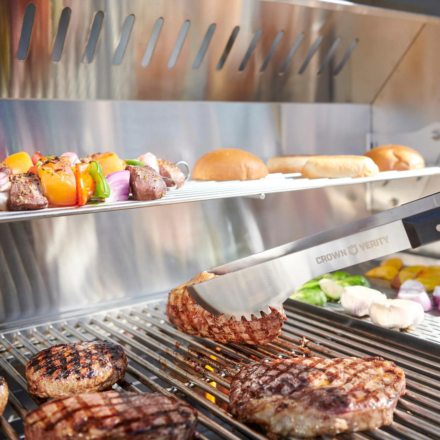Crown Verity 30 Inch Roll-Dome Infinite Series Built-In Gas Grill
