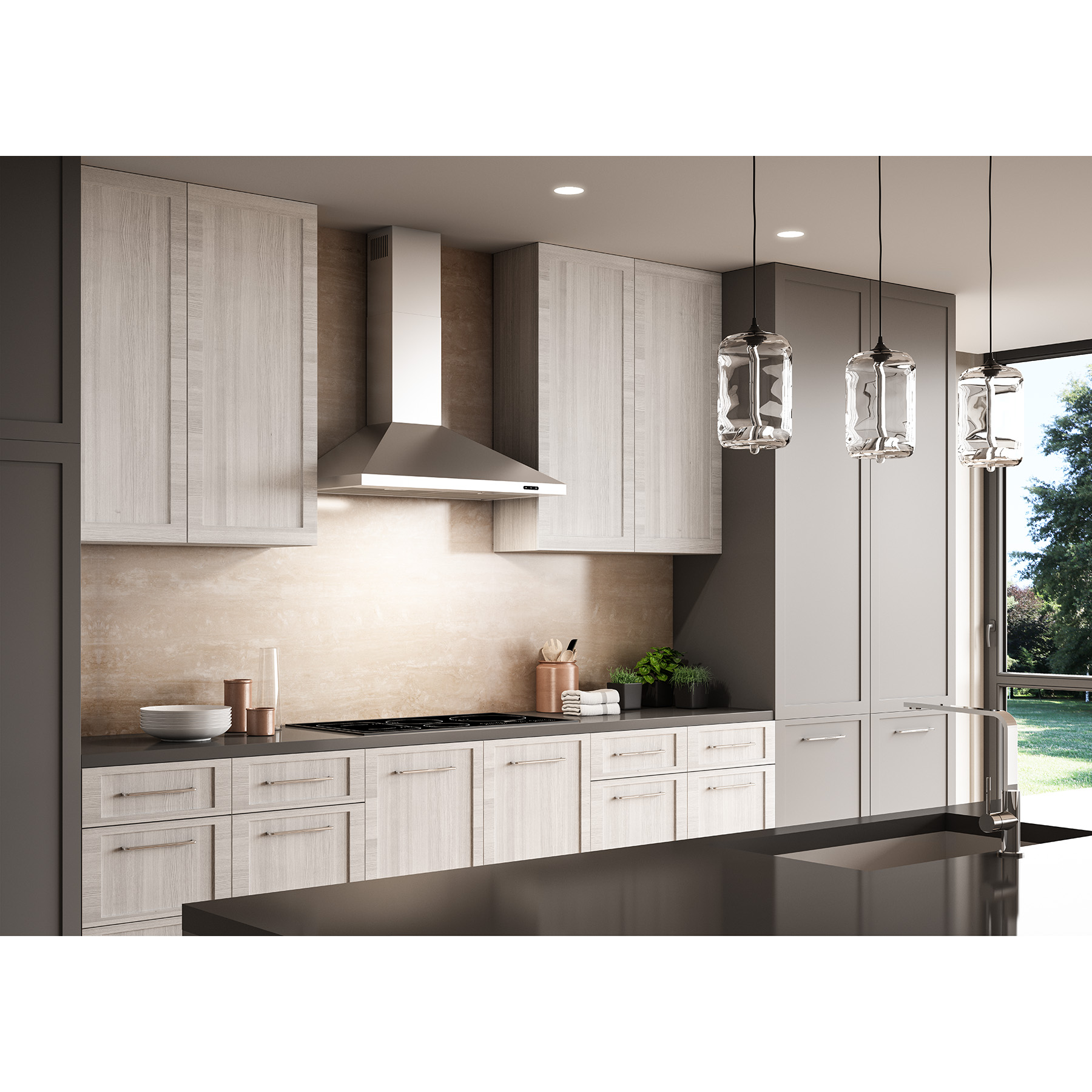 Broan 36 Inch Stainless Steel Elite EW48 Range Hood
