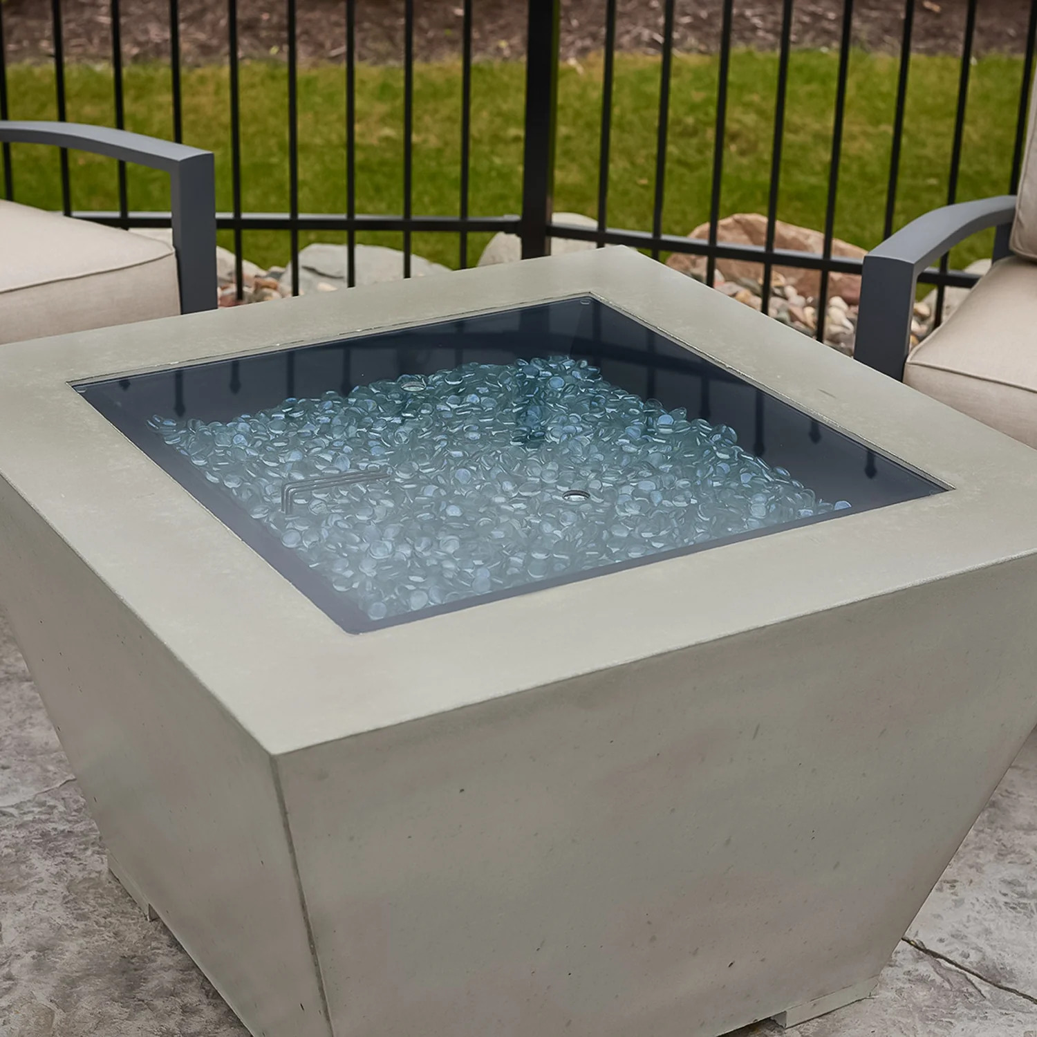 Outdoor Greatroom Company 38 Inch Cove Trapezoid Gas Fire Bowl - DSI