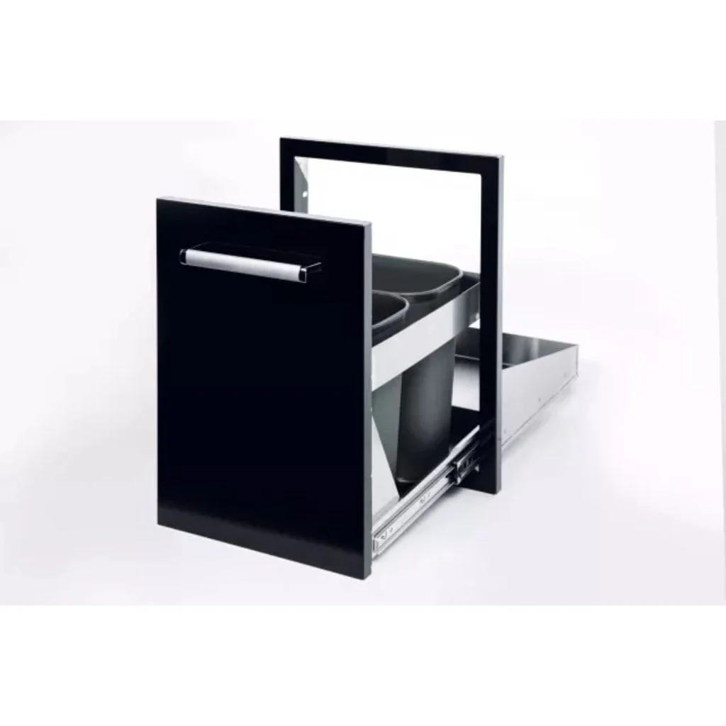 Whistler Grills Black Stainless Steel Trash Can
