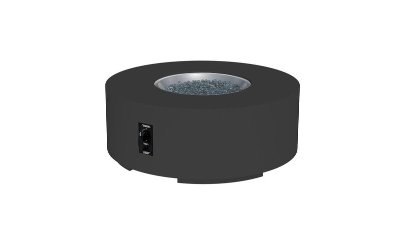 Outdoor Greatroom Company 42 Inch Round Cove Concrete Gas Fire Pit Table