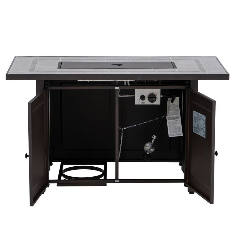 Sunjoy 44 x 22 Inch Hartnell Propane Fire Table