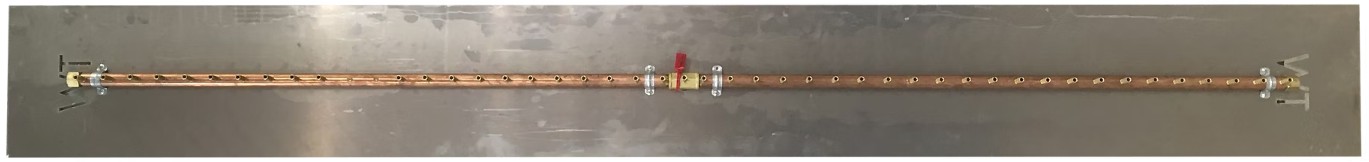 Warming Trends 50 x 10 Inch Linear CROSSFIRE Brass Burner and Plate