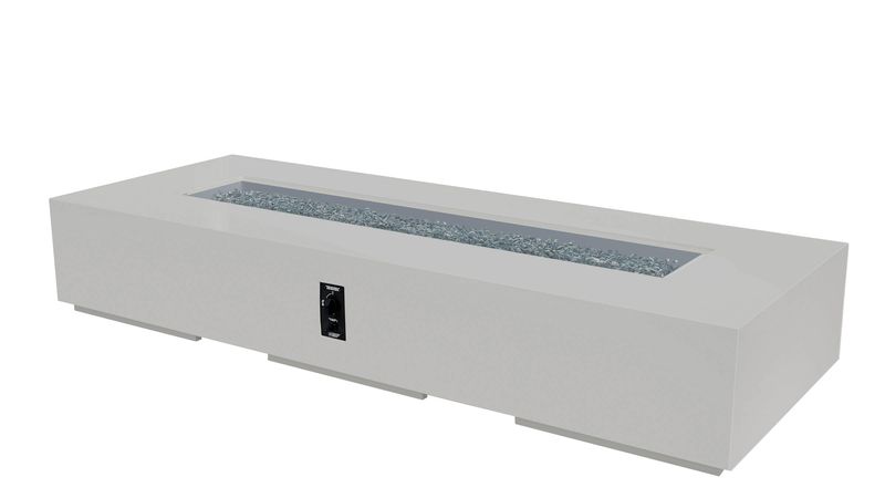 Outdoor Greatroom Company 96 Inch Cove Concrete Linear Gas Fire Pit Table