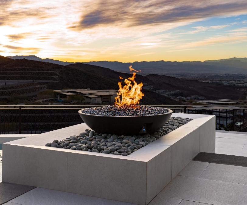 American Fyre Designs 48 Inch Marseille Gas Fire Bowl - Manual Ignition