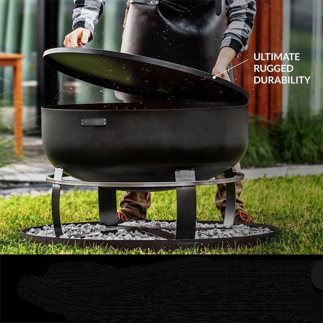 Good Directions Lid Cover for Fire Pit Sets and Paver Fire Pits