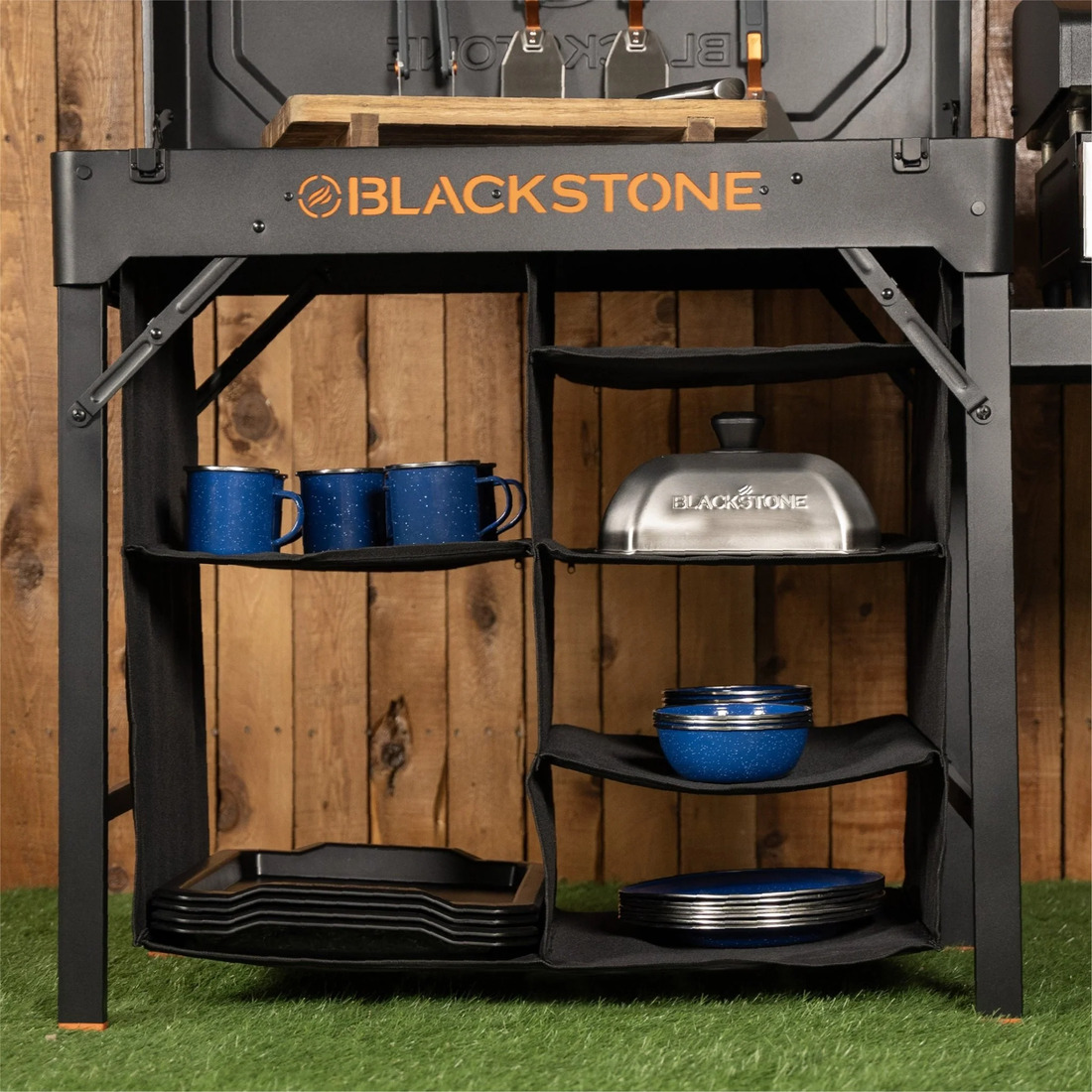 Blackstone Serve and Store Prep Cart with Side Table