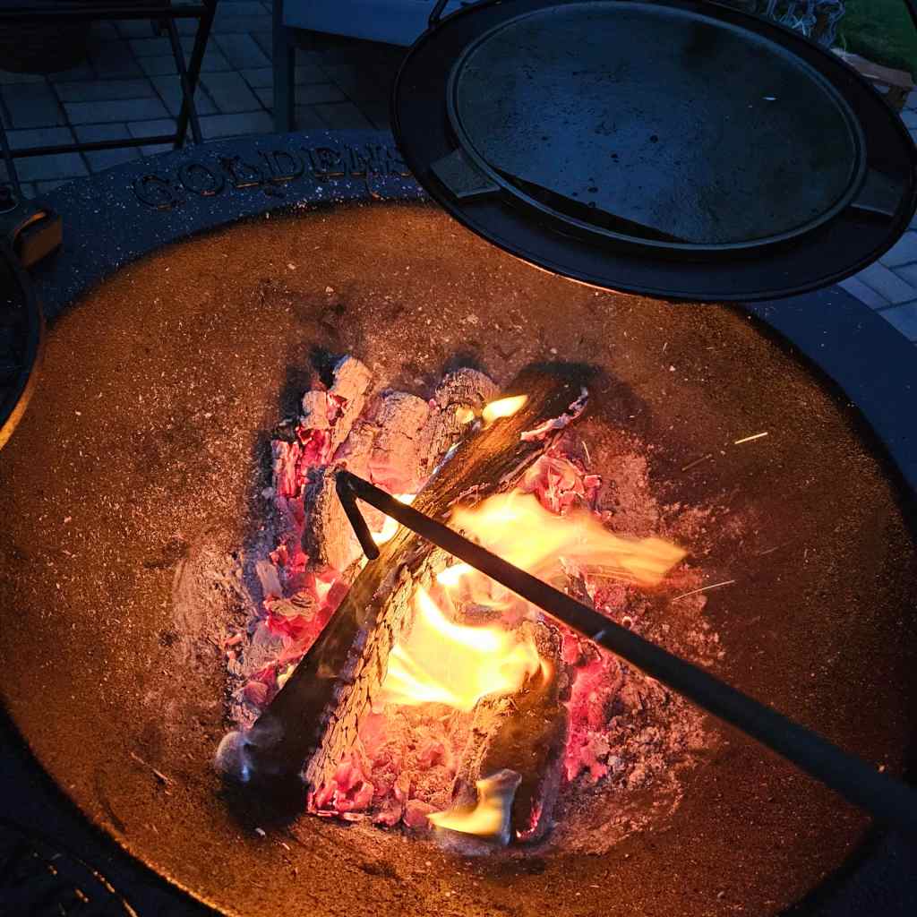 Goldens Cast Iron 34 Inch Solid Steel Fire Pit Poker