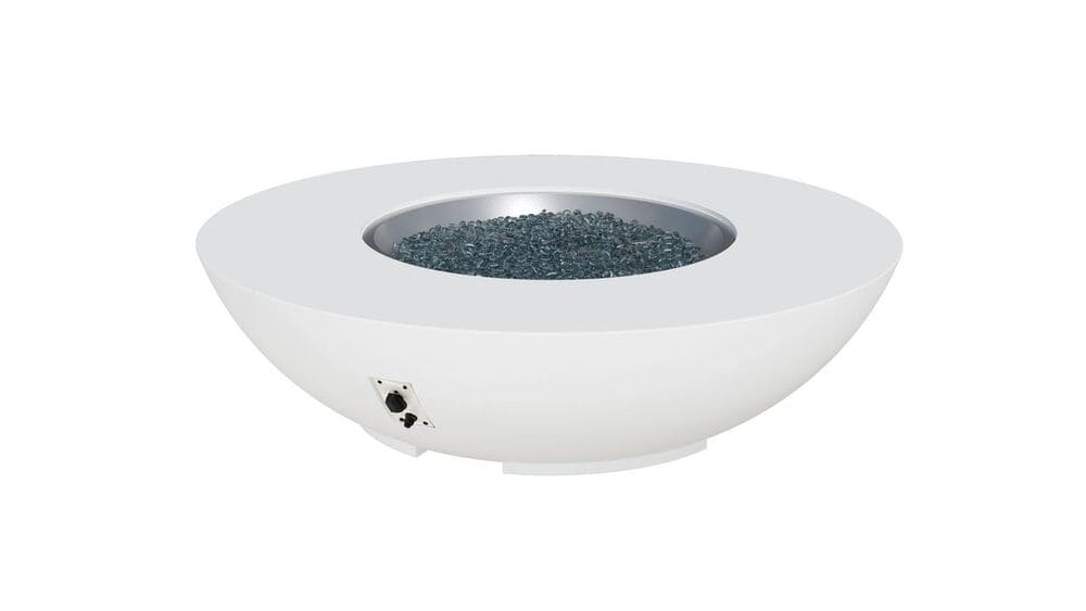 Outdoor Greatroom Company 60 Inch Round Cove Concrete Gas Fire Pit Bowl