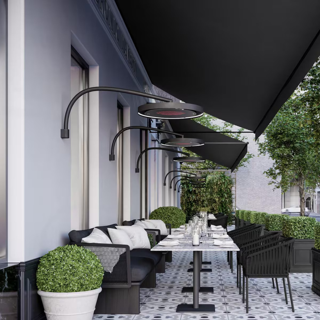 Bromic Eclipse Electric Wall Mount Pole