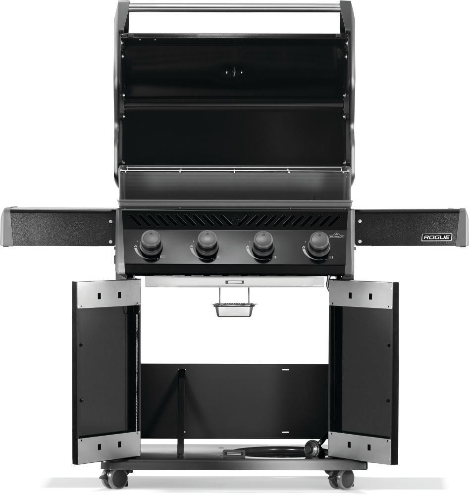 Napoleon Grills Black Rogue 525 Gas Grill with Cast Iron Grates