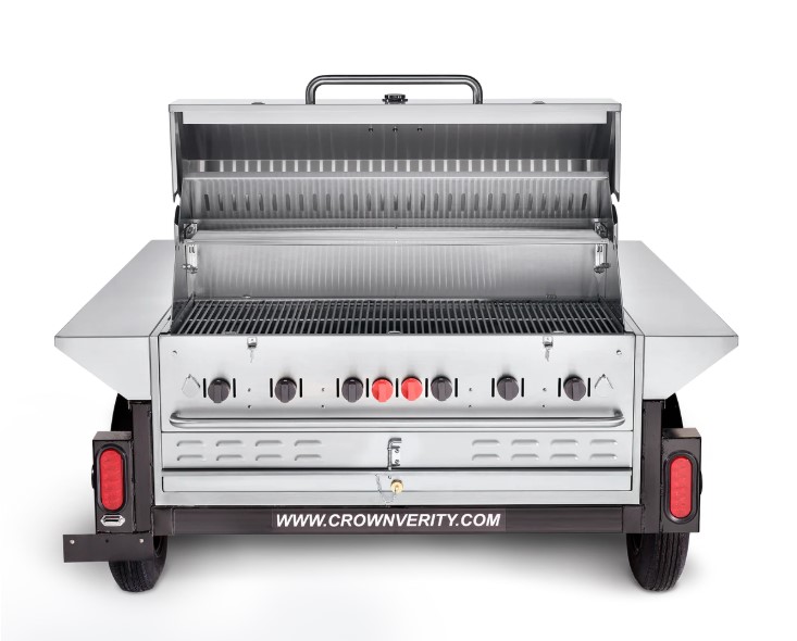 Crown Verity 48 Inch Towable Grill with Locking Compartments