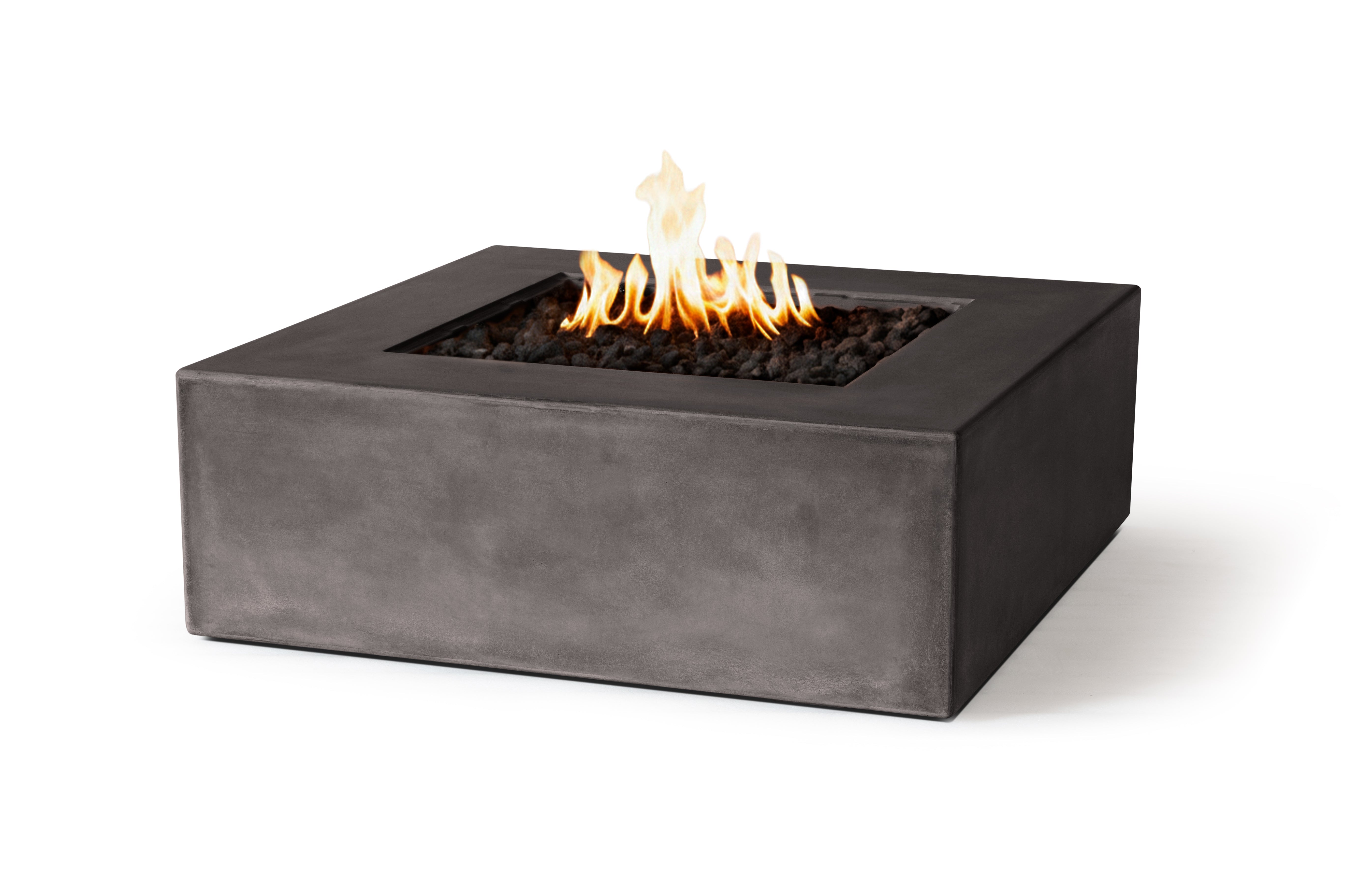 Pyromania Fire Features 42 Inch Otto Glass Fiber Reinforced Concrete Gas Fire Table