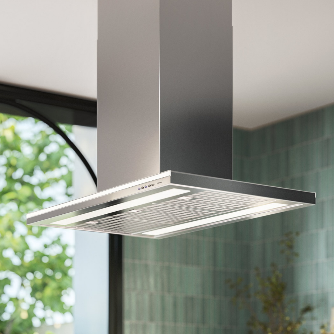 Falmec Lumina NRS 36 Inch Stainless Steel 500 CFM Island Hood
