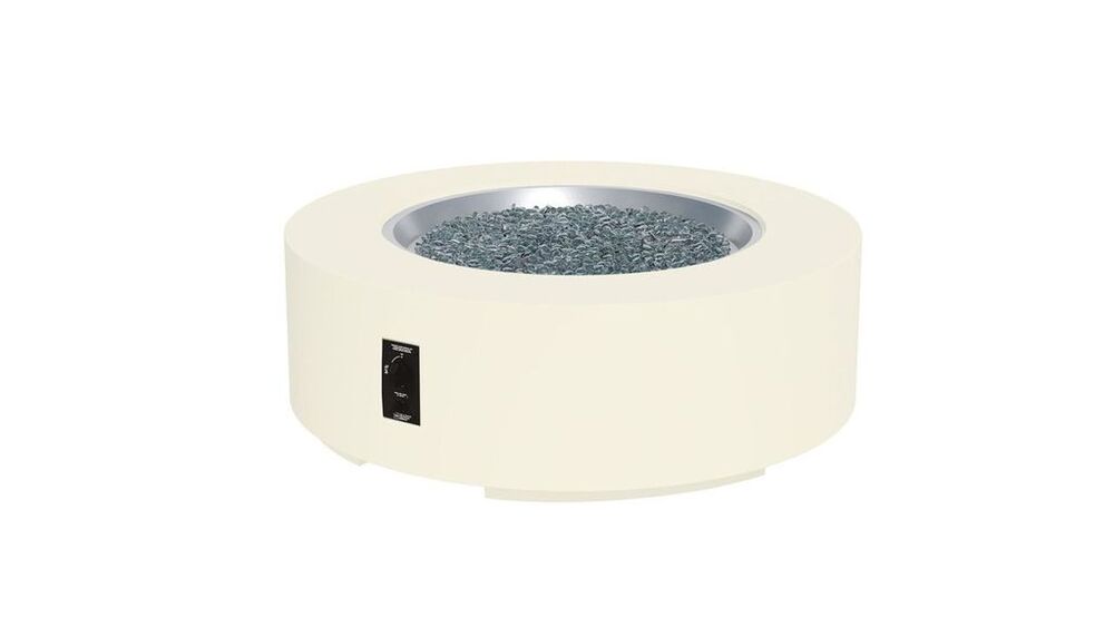 Outdoor Greatroom Company 48 Inch Round Cove Concrete Gas Fire Pit Table