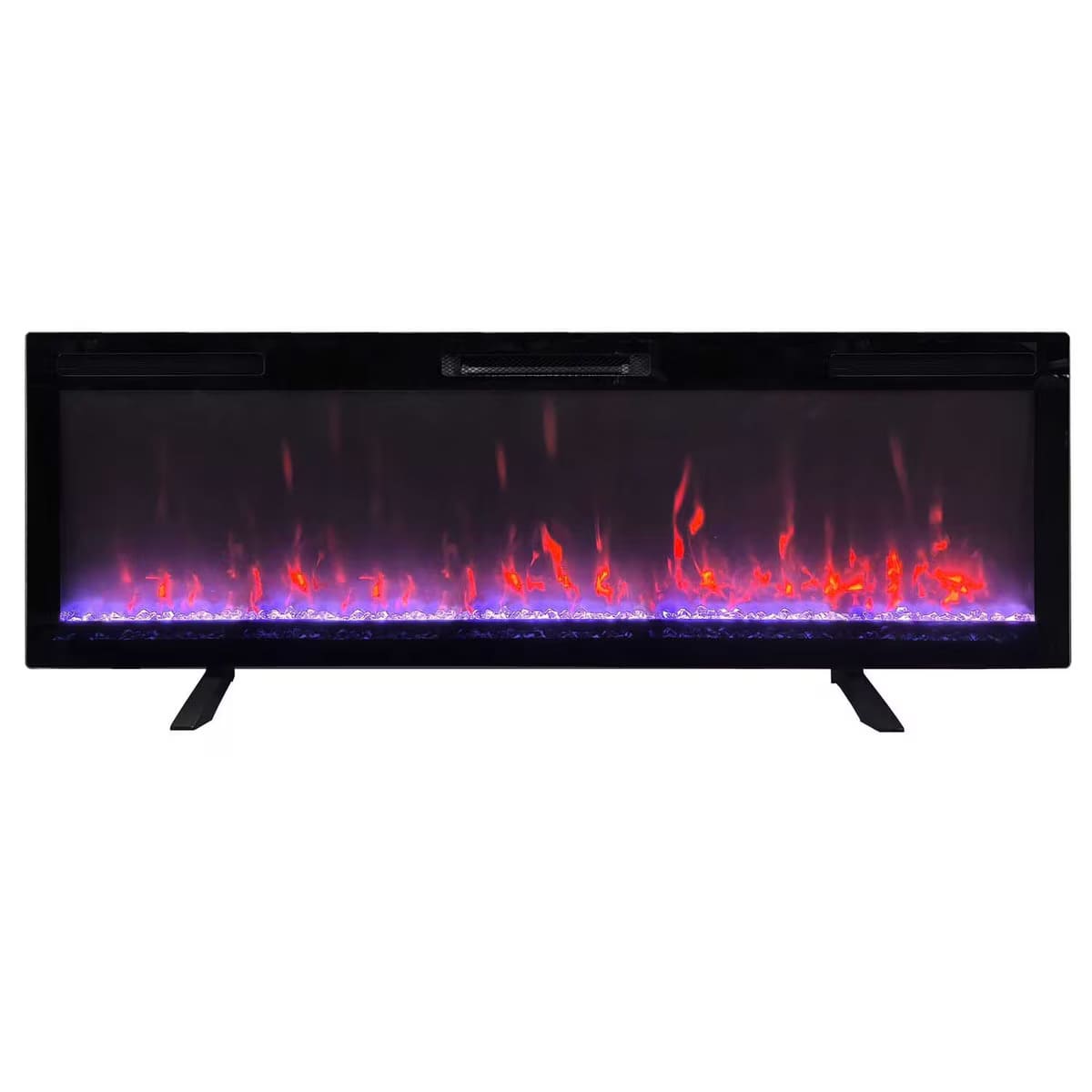 JR Home 60 Inch ActiveFlame Mirage 2 Built-In -  Wall Mount -  or Freestanding Electric Fireplace