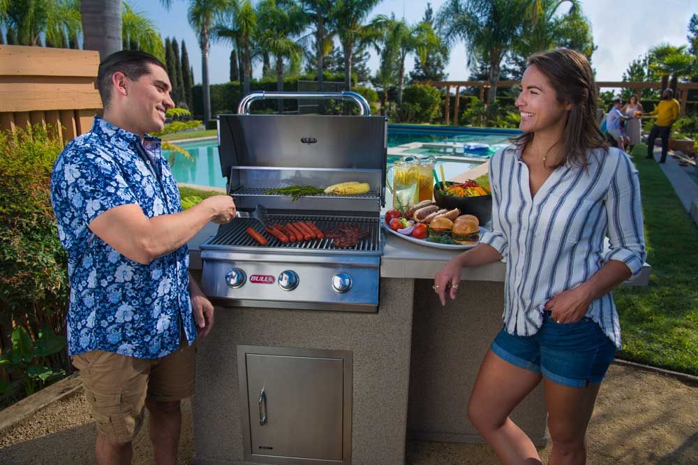 Bull Outdoors 24 Inch Steer Stainless Steel Drop-In Gas Grill Head