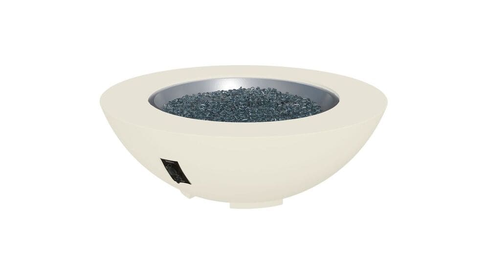 Outdoor Greatroom Company 48 Inch Round Cove Concrete Gas Fire Pit Bowl