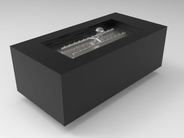 HPC Tejas 48 x 24 Inch Rectangular Gas Fire Pit - Push Button Ignition