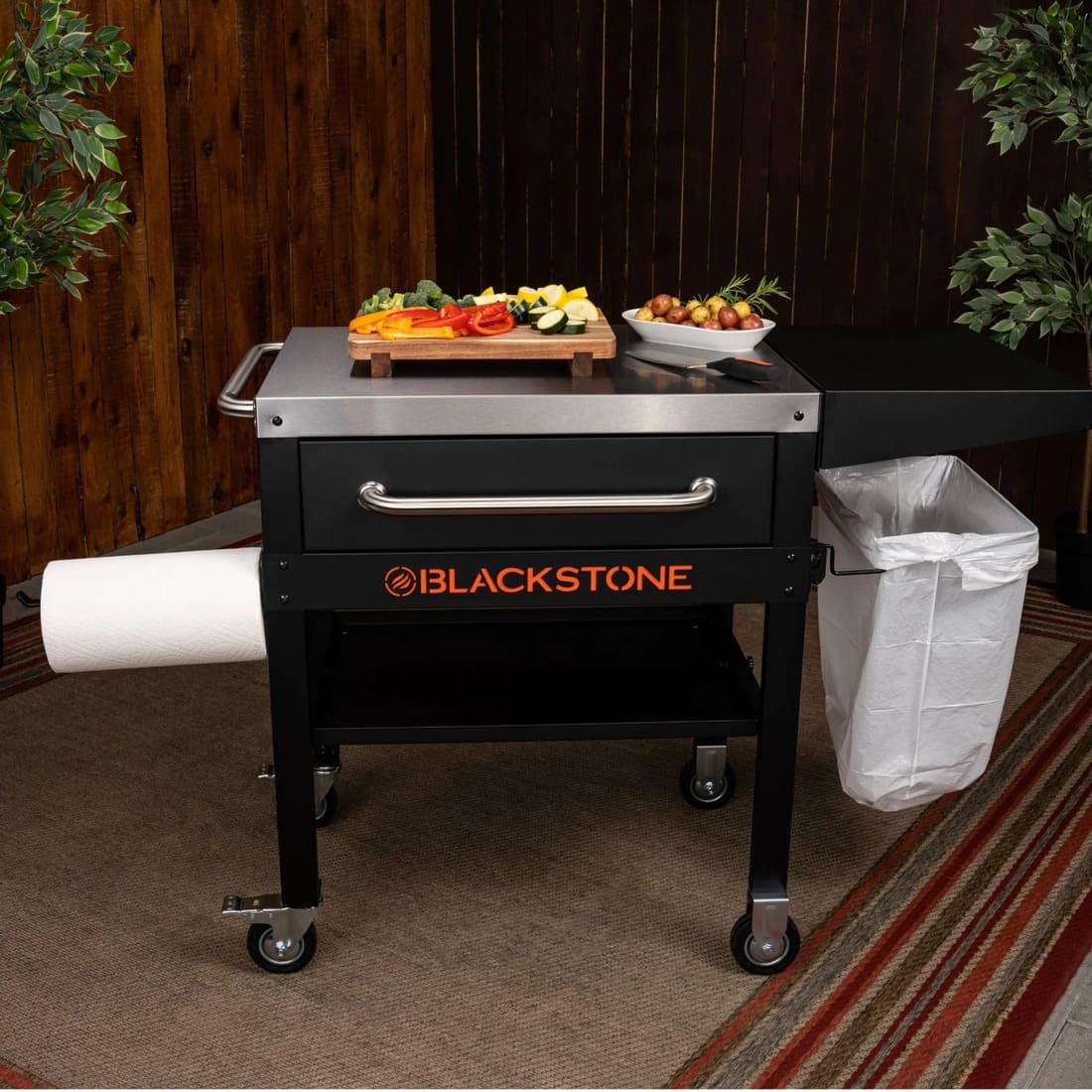 Blackstone 28 Inch Serve and Store Cart for Outdoor Cooking