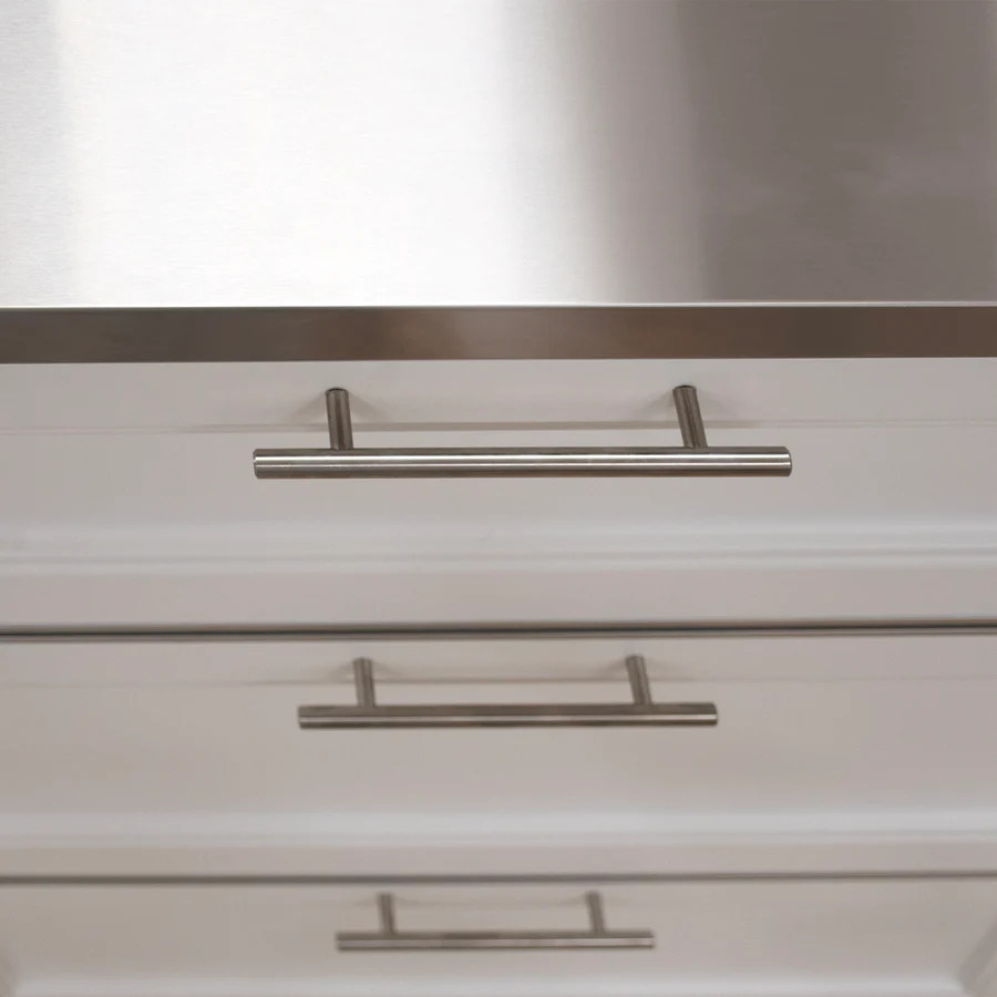 Blue Sky 30 Inch Three-Drawer White Shaker Outdoor Kitchen Cabinet