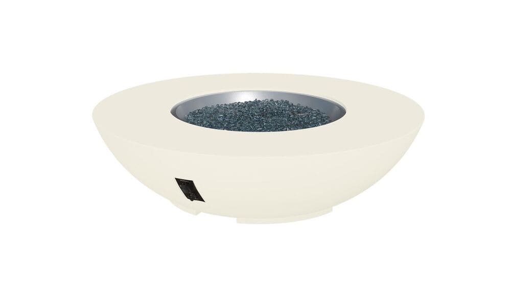 Outdoor Greatroom Company 60 Inch Round Cove Concrete Gas Fire Pit Bowl