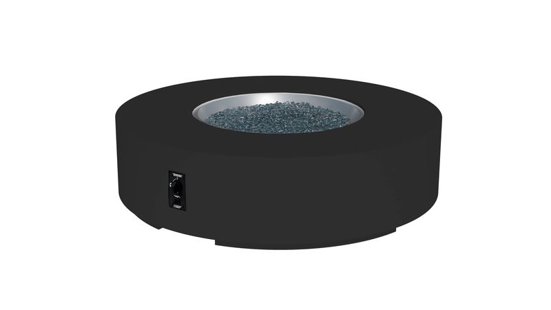 Outdoor Greatroom Company 60 Inch Round Cove Concrete Gas Fire Pit Table