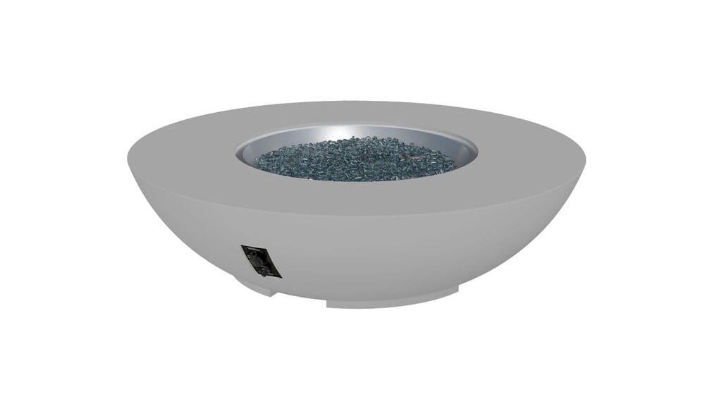Outdoor Greatroom Company 60 Inch Round Cove Concrete Gas Fire Pit Bowl