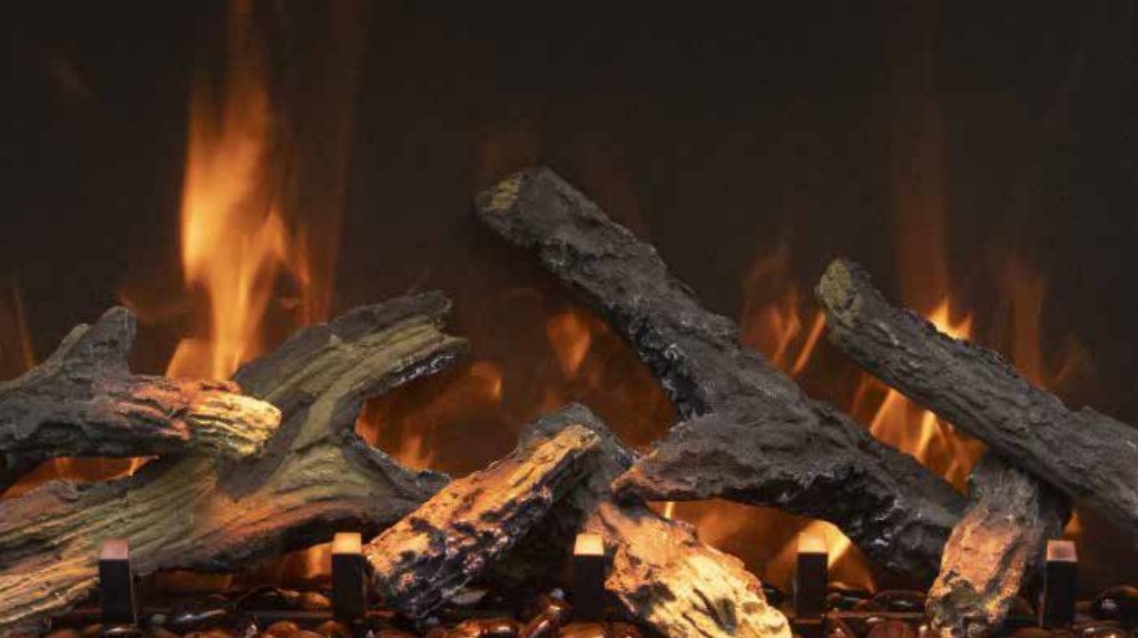 Amantii 18 Piece Oak Log Set for Select Electric Fireplaces