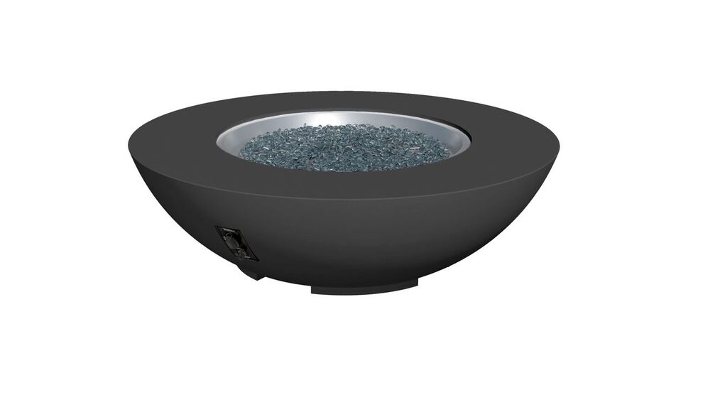 Outdoor Greatroom Company 54 Inch Round Cove Concrete Gas Fire Pit Bowl