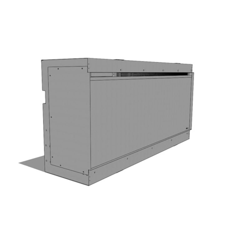 Amantii 48 Inch LumaForest Bay Front Electric Fireplace