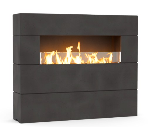 American Fyre Designs 72 Inch Milan Tall Linear Outdoor Gas Fireplace - Fyrestarter Smart Ignition