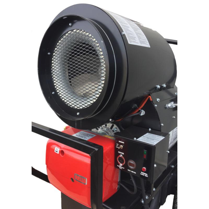 Flagro 390K BTU Recirculating Hood Diesel Indirect Fired Heater with Bulk Fuel Tank