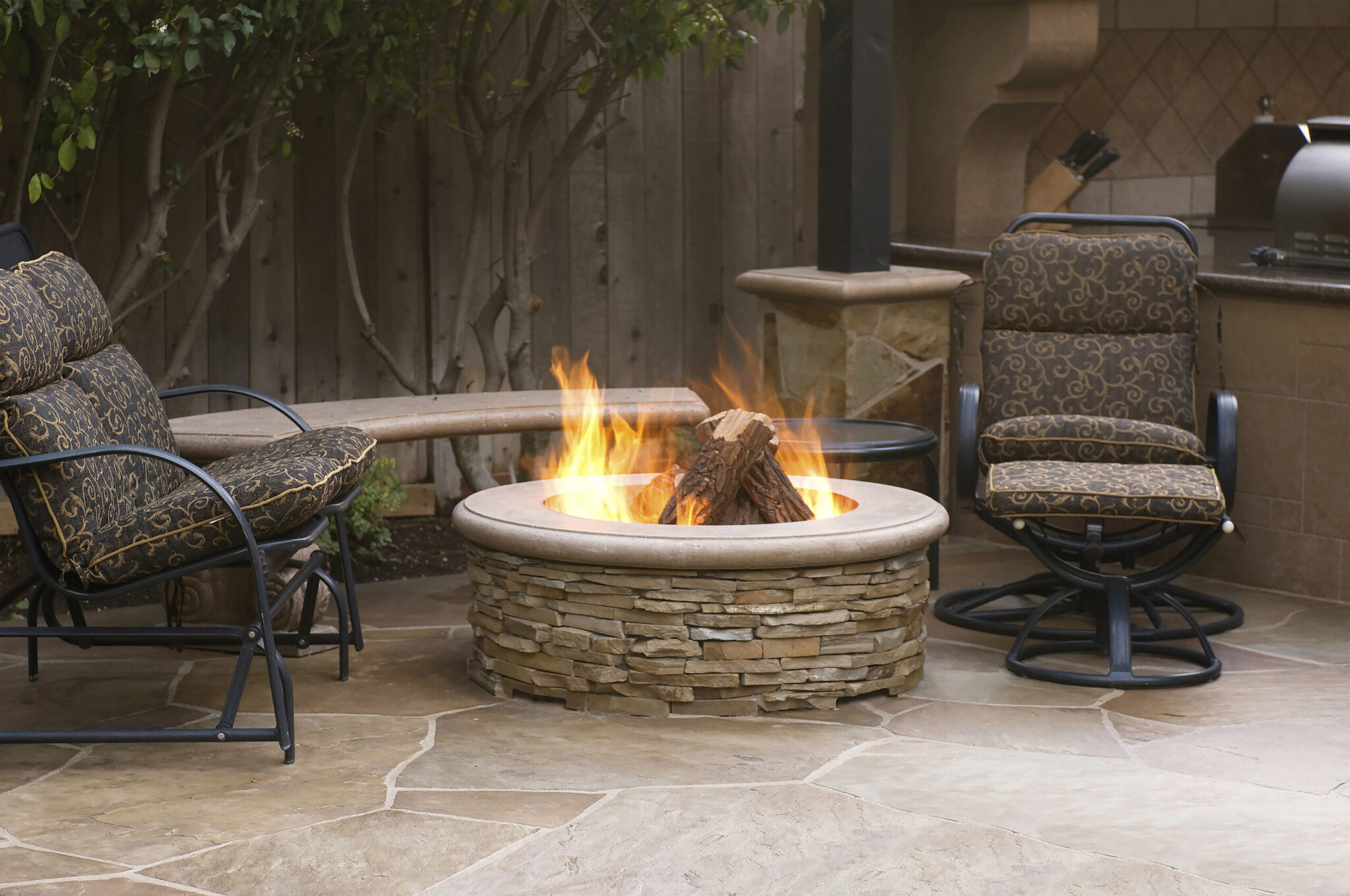 American Fyre Designs 39 Inch Contractors Gas Fire Pit - Manual Ignition
